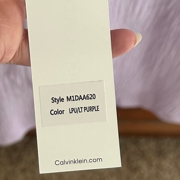 Light Purple Calvin Klein Top - Picture 3 of 4